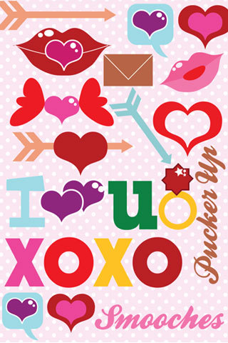 {New Freebie } Valentines day iphone wallpaper